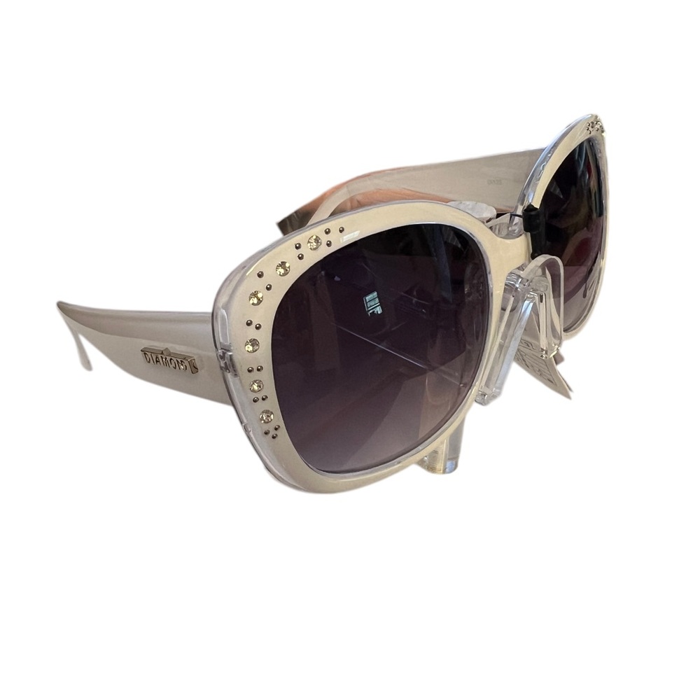 2 for $30 Mix and Match Diamond Eyewear White With Rhinestones Sunglasses